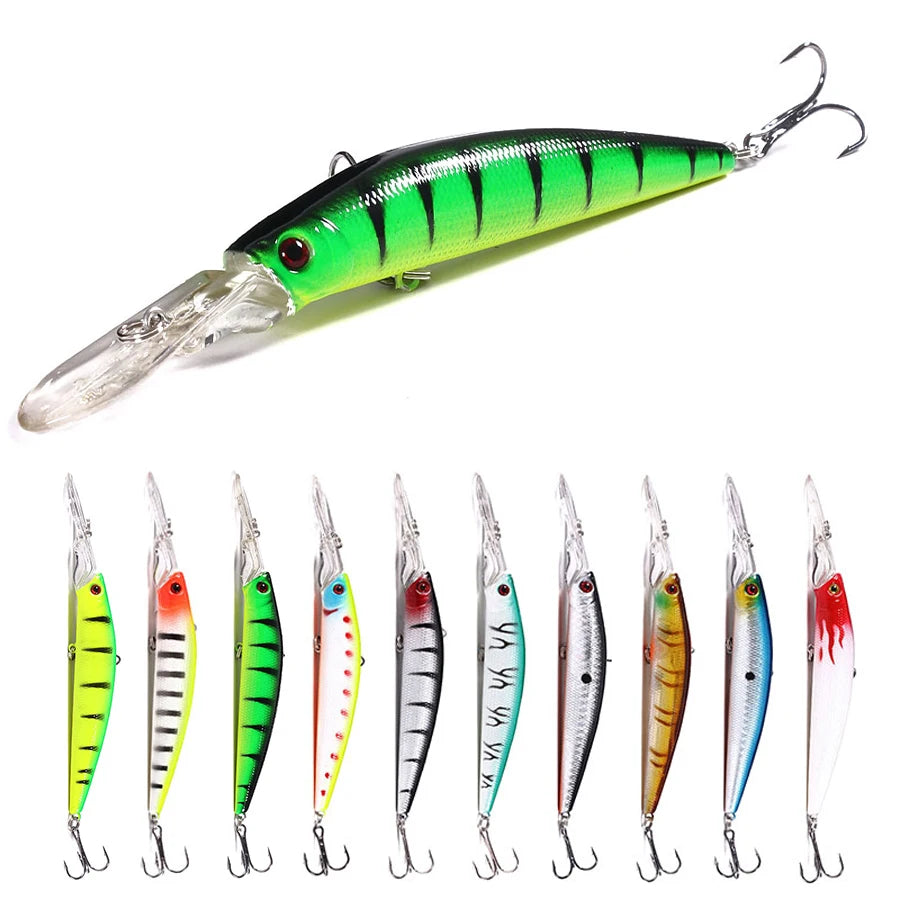 Wholesale 14.5CM-14.7G-4# Hard Plastic Lure Minnow Fishing Depth 0.6~2.4m Swimbait Lure for Fishing for Fishing