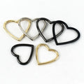 Deepeel BF379 25mm Connect Hooks Clasp DIY Accessories Alloy Adjustment Decoration Heart Shaped Bag Buckles