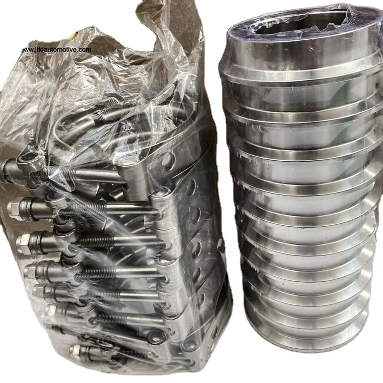 JTLD  304 Stainless Steel Performance Exhaust System Male and Female Flanges Economical Custom Quick Release v Band Clamp