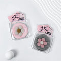 Velvet Makeup Cosmetic Beauty Round Shimmer Talcum Hot Sale Cheap Beauty Baby Powder Puff With Ribbon Puff Case Makeup Tools