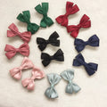 2.5inches New Solid Color Baby Hairbows Kids Children Hair Bow Headband Satin Ribbon Bow for Hair