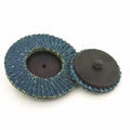 2" 3inch Zirconia Abrasive Roll Lock Flap Disc Type R Threaded Twist Quick Change ZA Flap Disc 50mm
