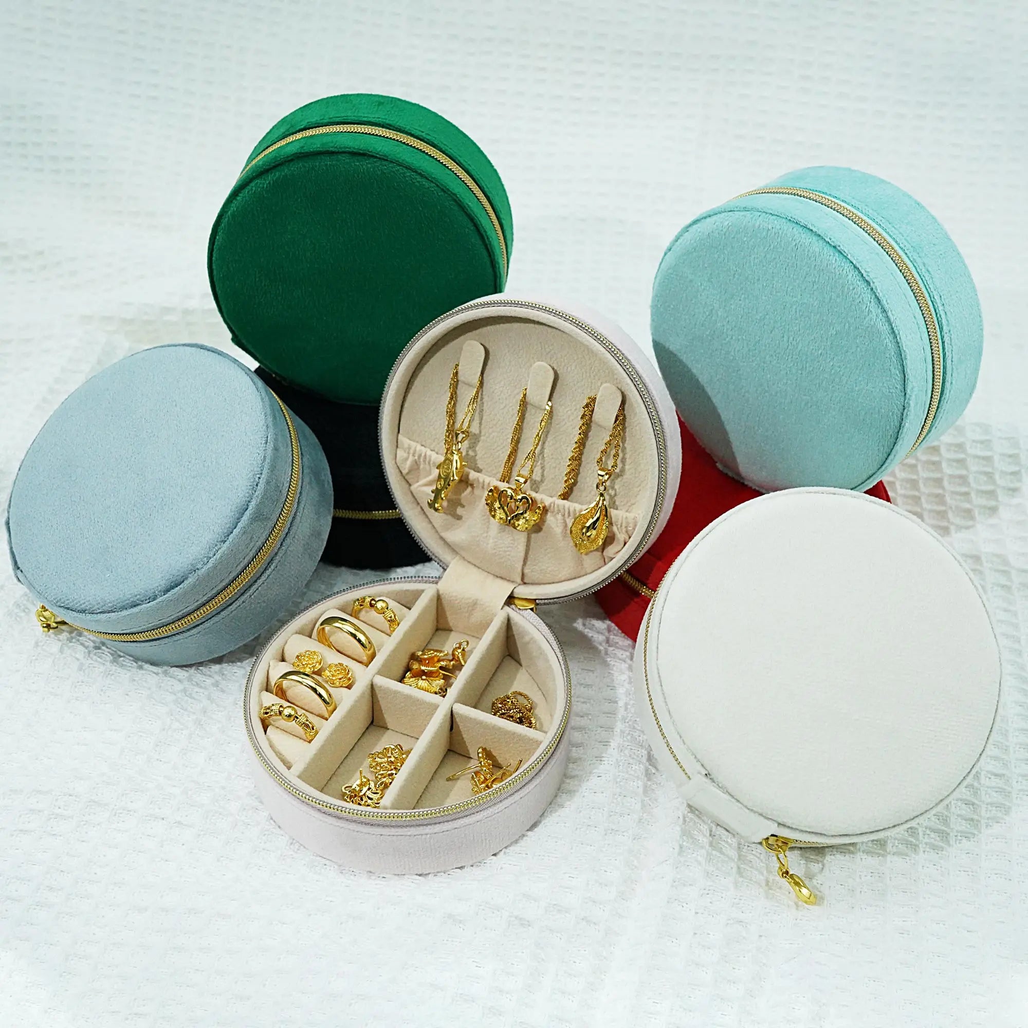 Wholesale Jewellery Jewelry Box Instock Black Round Jewelry Box Chinese Style Jewelry Box