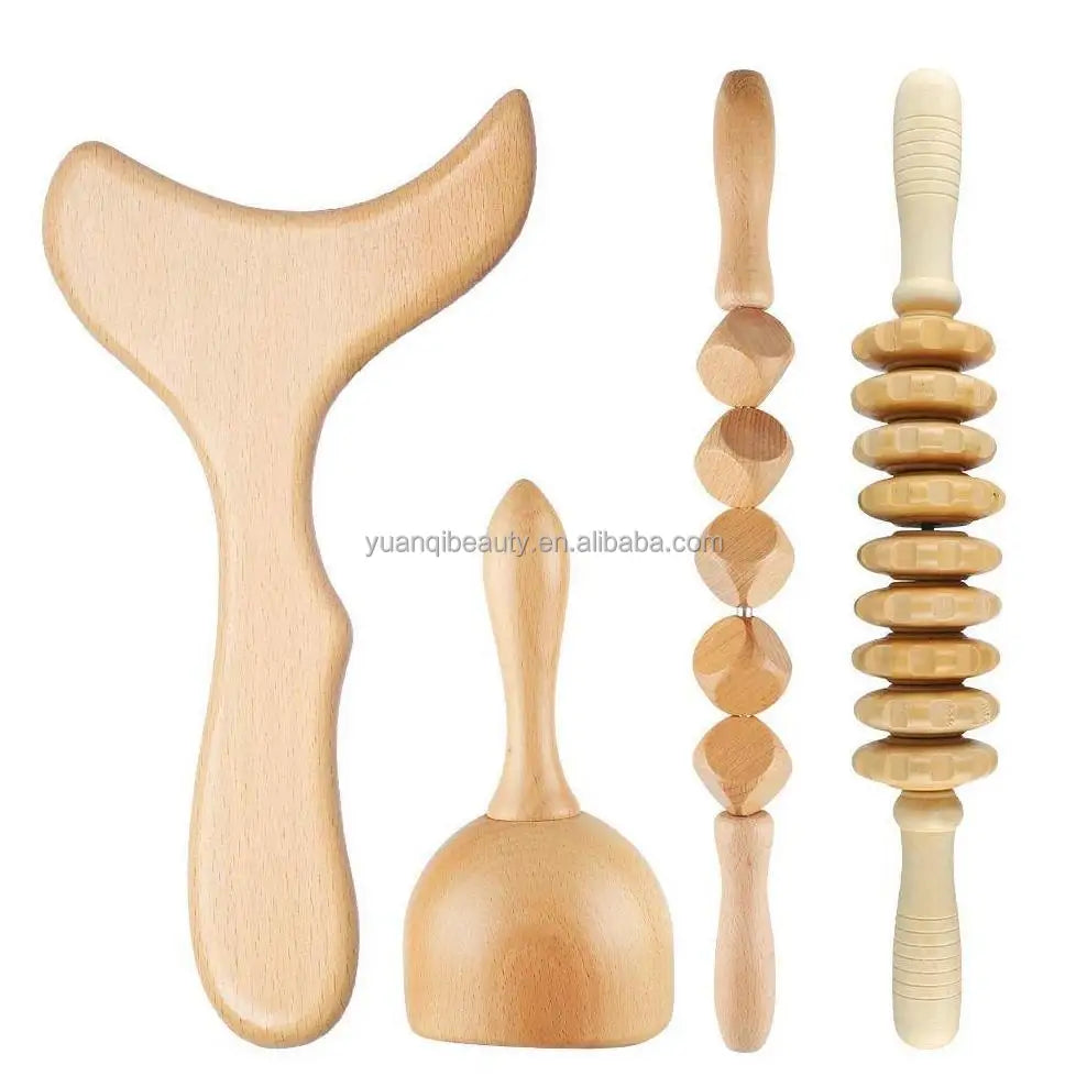 Wooden Massage Rollers Professional  Head Massager Products Wood Leg Massage