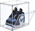 Acrylic  Shoe Boxes Stackable Sneaker Boxes Special for High-end Sports Shoes 360 Fully Transparent Display Box with Magnetic