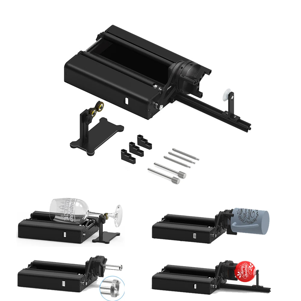 Customized TWOTREES TR2 Pro Y-axis Rotary Chuck Laser Self Level Roller Module Kit Attachment for Laser Engraver