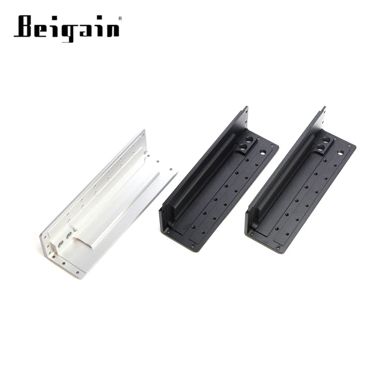 Custom CNC Machined Aluminum Alloy Triangle Bracket with Anodized Coating-Metal Mounting Plate Holder