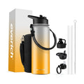 Double Wall 304 Stainless Steel Insulated Water Bottle Handle and Straw Customized ODM