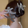 Starfish Hair Clip Pearl Clips for Hair Accessories for Brides Rhinestone Pearl Barrettes for Womens Hair Pieces