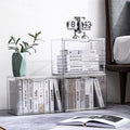 New 2022 Sustainable Transparent Plastic  Ziplock Bag Storage Box clear Handbag Organizer Luxury Storage Container