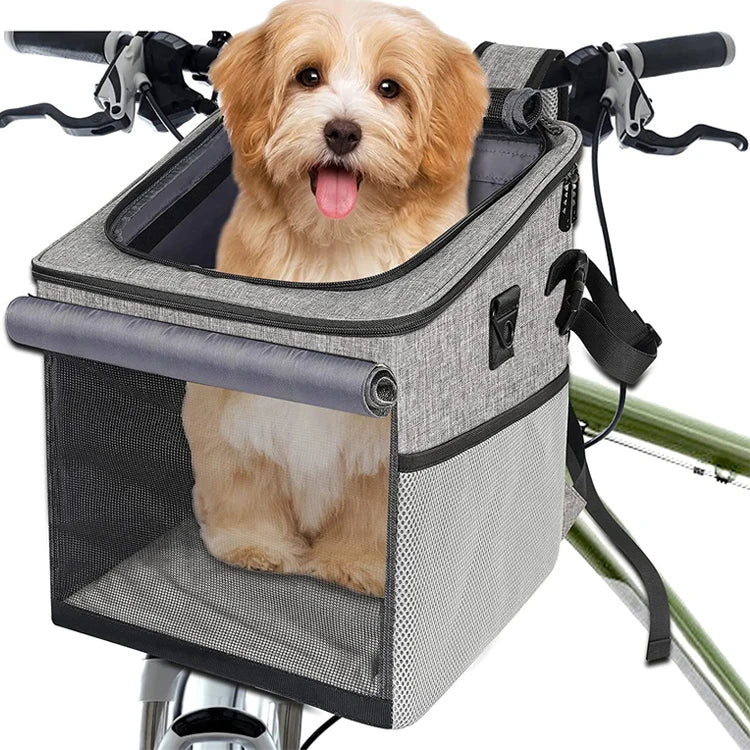 Wholesale Pet Carrier Bicycle Basket Bag Pet Carrier for Dogs and Cats Multi-purpose Dog Carrier