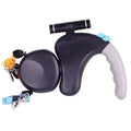 Nylon Retractable Double Dog Leash LED Light Outdoor Travel Dog Walking Headed Tractor Rope Reflective Solid Ribbons 2 Dogs