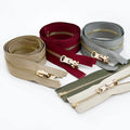 Meetee ZA023 5# 70cm 90cm Clothing Accessories 14 Colored Open End Rotating Zipper Auto Lock Zips Alloy Zippers