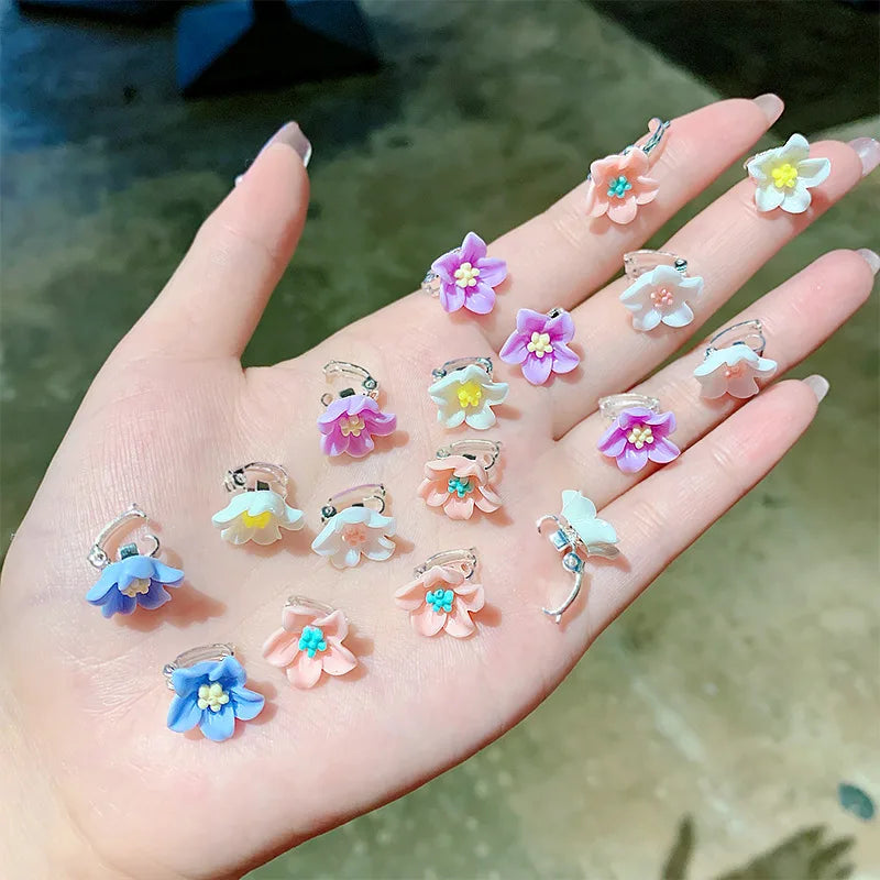 10PCS Lovely Beads Hairpin Hair Clip for Girls Children Barrette Cute Cartoon Flower Fruit Fashion New Hair Accessories Headwear