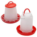 1.5kg Chick Feeder 1.5L Chick Thickened Waterer for Poultry Duck Quail Plastic Containers for Outdoor