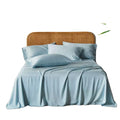 Queen Custom 100% Bamboo Bedding Set Super Soft Solid Color Duvet Cover 300TC Sateen Breathable Cooling Wedding Factory Direct