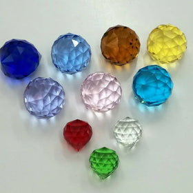 Wholesale Home Decoration Crystal Prism Sun Catcher 20/30/40/50 MM Colorful Crystal Diamond Hanging Ball