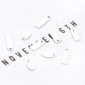 Handmade Custom Stainless Steel Charm Pendant Classic Geometric Design Engraved Brand Logo Number Pattern Women's Jewelry Making