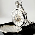 Double Side Polished Face Hand Winding Antique Retro Roman Mechanical Zinc Alloy Pocket Watches