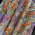 Multicolor Spring Flowers Mesh Embroidery Lace Fabrics 100% Polyester Eco-Friendly Sustainable for Women