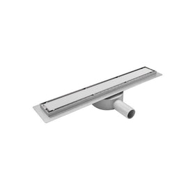 JRUIZ Modern 360 Degree Rotating Linear Shower Drain with Brushed SS 304 60cm/24inch Anti-Corrosion & Easy Clean
