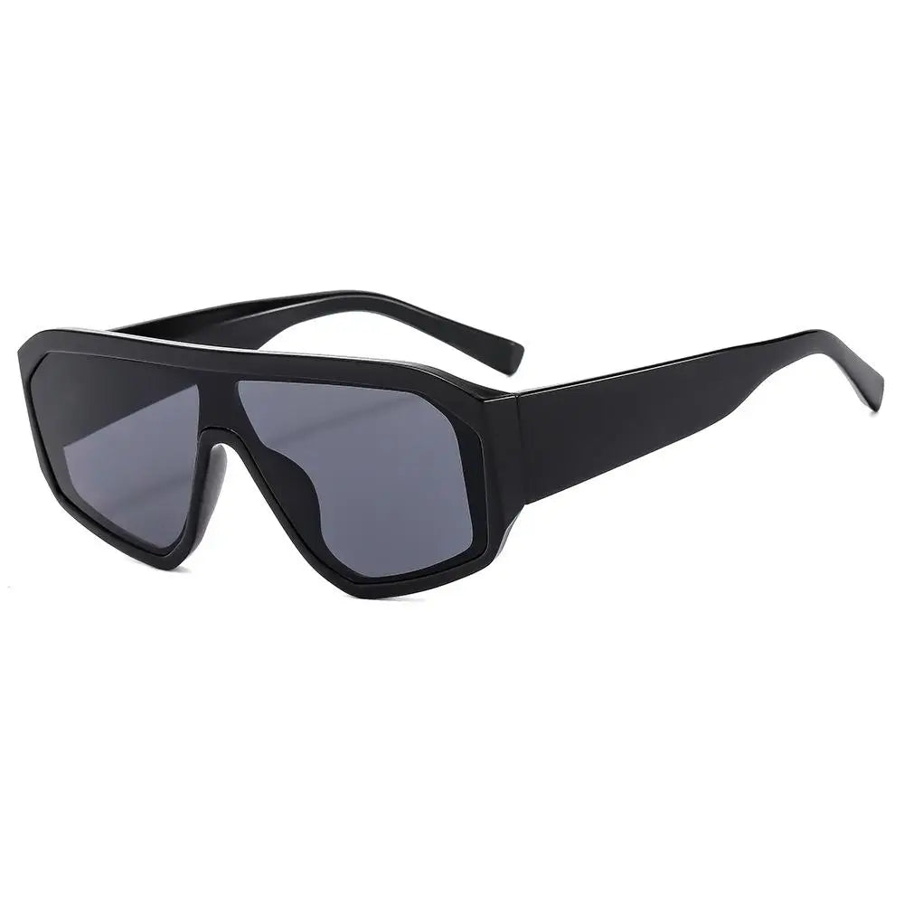 2026 New Large Frame Irregular Punk Style Sunglasses One Piece Lens Sunglasses Custom Sunglasses Logo Men Woman