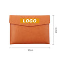 Best Selling Simple Style A4 PU Leather Presentation Document Folders Custom Logo