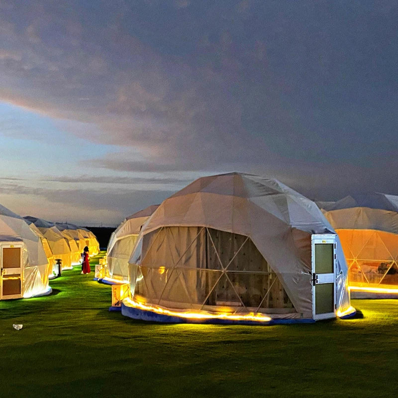 Hotel Resort Geodesic Dome Insulated Tent Kit for Glamping