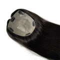 Wholesale Price Elegant Silk Top Thin Skin PU Injected Base Clip Natural Human Hair Patch Topper Pieces for White Women