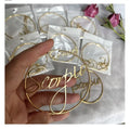 New Design Custom Name Leo Zodiac Sign Hoop Earrings for Women
