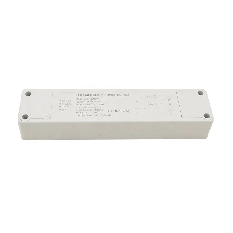 Wholesale LED Emergency Conversion Kit & Light 5W AC-DC Dual Output Plastic Case