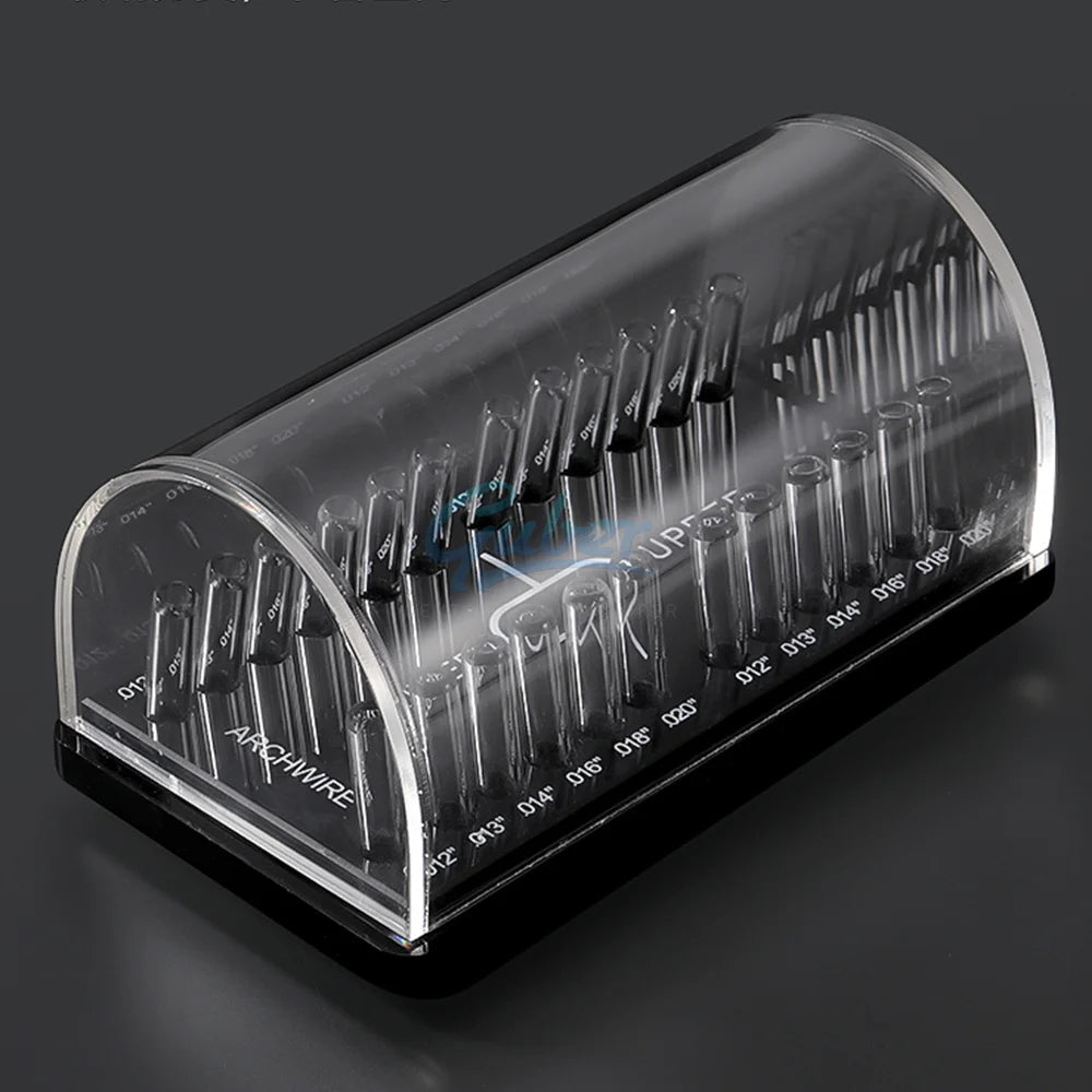 Guber Dental Equipments' Orthodontic Wire Box Holder Multi-Purpose Acrylic Archwire Dispenser for Oral Hygiene