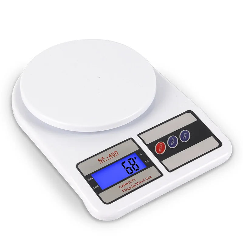 SF400 Household Food Weighing Kitchen Scale Plastic Electronic Kitchen Scale Waterproof for Kitchen Accessories