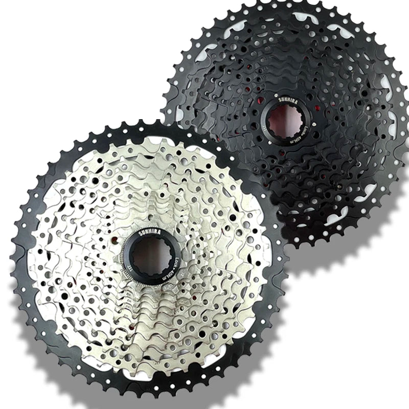 SUNHIRA Bracket Sprocket Bicycle Freewheel Mountain Bike Cassette Separate 11 Speed 11-42T Aluminum Silver/Black 72