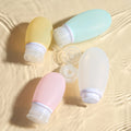 Food Grade Silicone Squeeze Bottle Set Ideal Travel Accessories for Airplane
