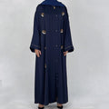 2023 Dubai Supplier Latest Satin Jubah Abaya Styles for Women Open 2-Piece Set Traditional Muslim Clothing Accessories Islamic