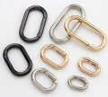 25mm Spring Oval Ring Alloy Key Ring Spring Buckles Belt Strap Chain Buckles Luggage Sewing for Bag Opening Ring