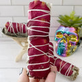 CELION Flower Sage Smudge Stick Sage With Rose Petal