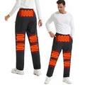 Rechargeable Electric Heated Pants Men 12 Zone Heating Intelligent Trousers Winter Elastic Waist Mid