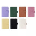 2026 Hot Sale Factory Direct 6 Holes Loose Leaf Binder Work Agenda Pink Budget Binder Crocodile Planner Pu A5 A6 Leather Cover