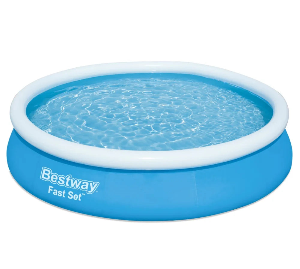 Bestway 57274 Fast Set Inflatable Pool Set Round Above Ground Pool Portable Swimming Pools 3.66 m X 76 cm