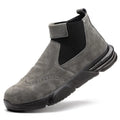 Industrial Safety Shoe Men S ESD Construction Protective Security Work Shoe Safe Toe Steel Toe Cow Leather Mesh