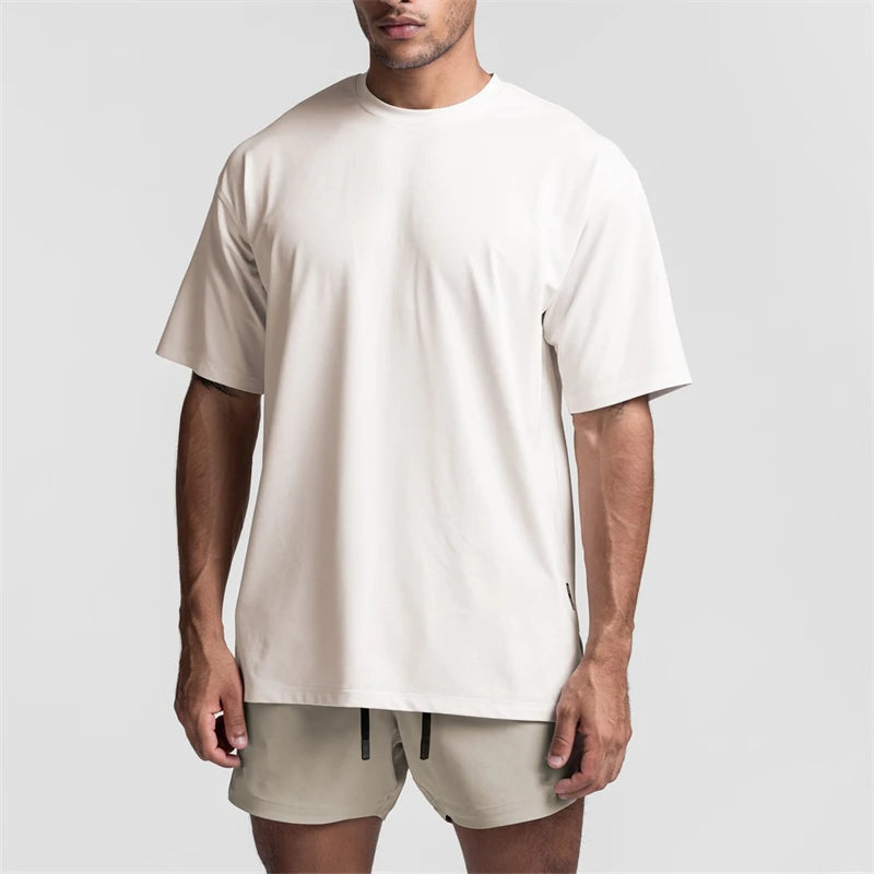 Custom Sweat-Wicking Round Neck Sport Pima Cotton Tee Designs Short Sleeve Vintage Plain Plus Size Quick Dry Gym Men's T-shirts