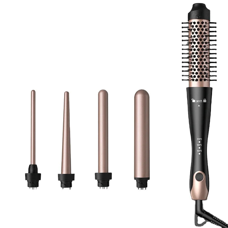 Professional 5 1 Hair Styling Tools Electric 3 Barrel Curling Iron Hair Curler Rotating Curling Iron Waver 5-in-1 Hair Styling