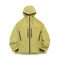 Unisex 3L Hard Shell Hood Windbreaker Jacket Waterproof Breathable Lightweight Feature Zipper Closure for Outdoor Camping Hiking