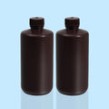 Free Sample JSBIO Amber 8ml Narrow Mouth Cylinder HDPE Plastic Reagent Bottles Colored Cap Chemical Plastic Vial Bottle