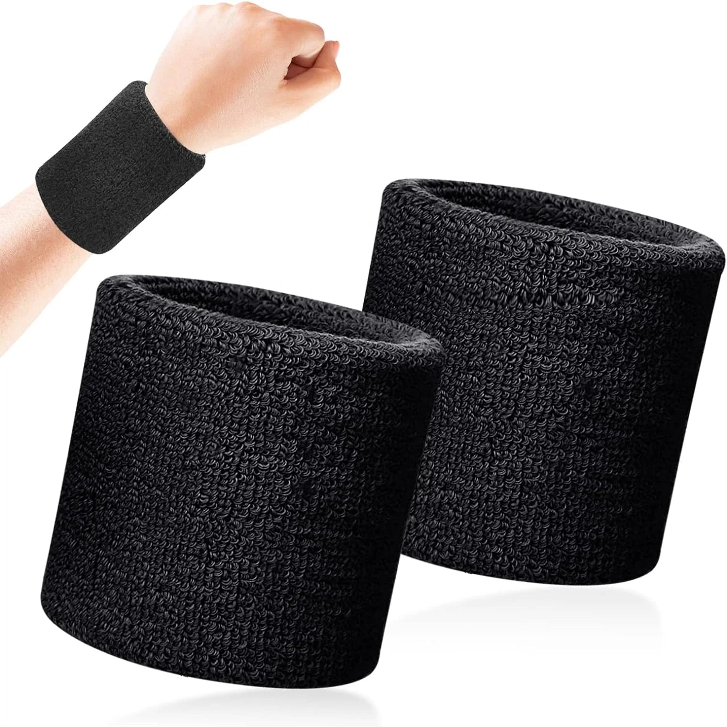 Tennis Wristband Sweatbands with logo Custom for Running Exercise