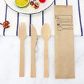 Everyday Bamboo Cutlery Handle Set with Toothbrush Pouch Holder Divider Organiser for Cookware Convenient and Practical