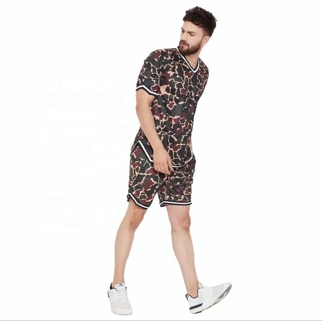KY CAMO Mens V Neck Sublimation Print Soccer Team Jerseys Uniform Set Latest Basketball Jersey Design Sports Jersey Football