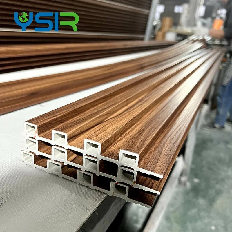 Factory Price Custom Interior Decorative Strip Wood Plastic Composite Cladding Wood Alternative WPC Wall Panel